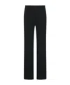 The Row Pleated Wool Casual Pants In Black