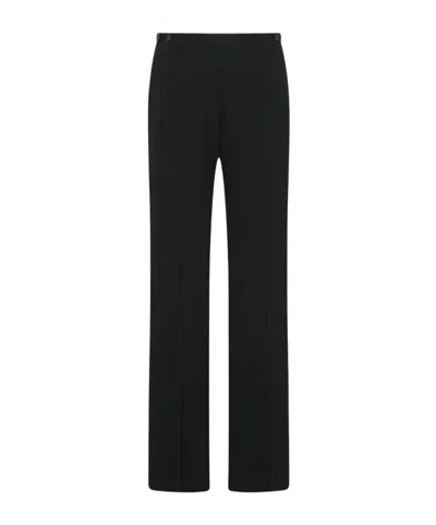 The Row Pleated Wool Casual Pants In Black