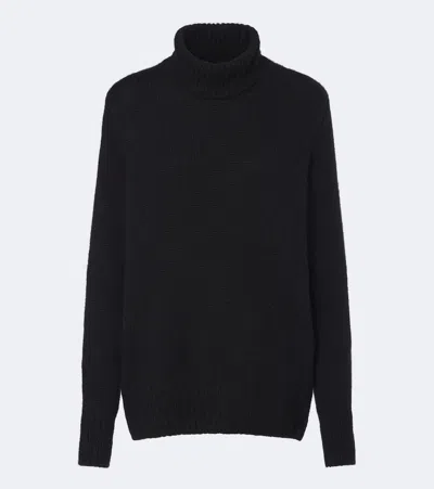 The Row Plira Cashmere Turtleneck Sweater In Black