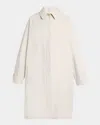 The Row Pluma Cotton-cashmere Single-breasted Coat In Neutral