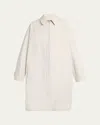 The Row Pluma Cotton-cashmere Single-breasted Coat In White