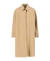 The Row Long Sleeve Coat In Neutral