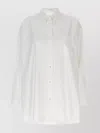 The Row Victoria Oversized Cotton Poplin Shirt In White