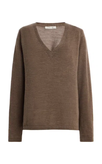 The Row Poesis Cashmere Sweater In Brown