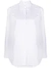 The Row Luka Oversized Shirt In Weiss
