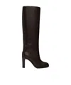 The Row Pointed High-heeled Boots In Black