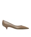 The Row Pointed Mid-heel Shoes In Brown