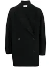 The Row Polli Double-breasted Coat In Black