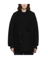 The Row Polli Double-breasted Oversized Jacket In Black