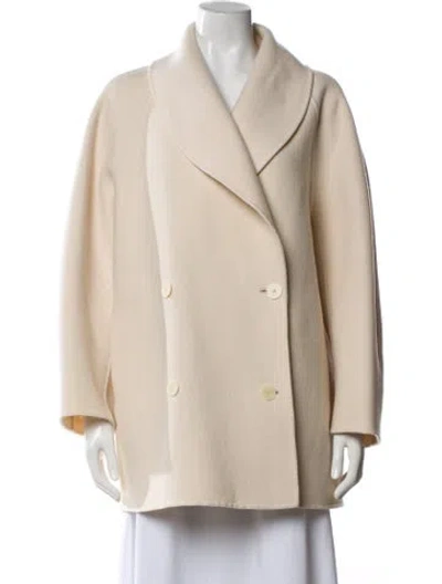 Pre-owned The Row 'polli' Virgin Wool Coat In Neutral