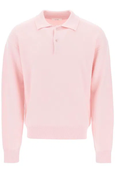 The Row Polo-style Joyce Pullover In Pink