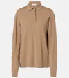 The Row Polopullover Ipanelli Aus Woll-jersey In Beige