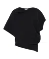 The Row Polydora Silk Top In Black