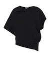 The Row Polydora Silk Top In Black
