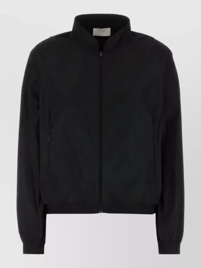 The Row Polyester Windbreaker High Collar Elasticated Cuffs In Black