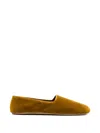 The Row Brown Solid Ponti Loafers
