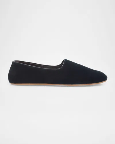 THE ROW PONTI VELVET SLIPPERS
