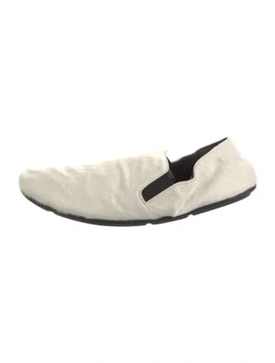 Pre-owned The Row Ponyhair Flats In White