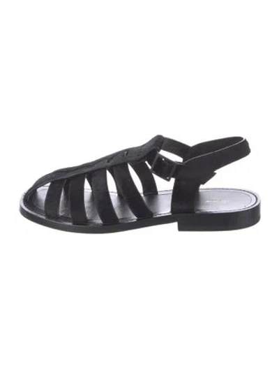 Pre-owned The Row Ponyhair Gladiator Sandals In Black