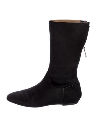 Pre-owned The Row Ponyhair Ponyhair Boots In Black