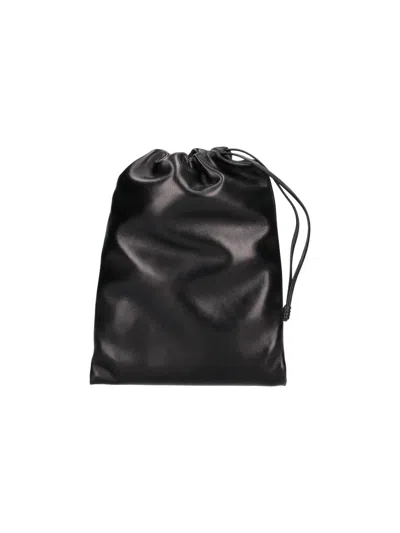 The Row Pouch "ray" In Black