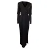 The Row Pre Fall 2011 Maxi Dress With Slit In Black Polyester In Black