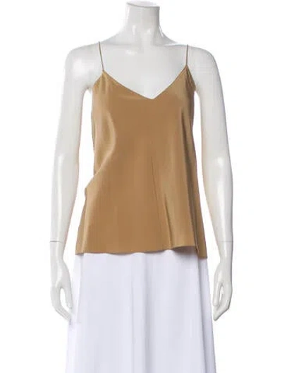 Pre-owned The Row 'prima' Silk Top W/ Tags In Neutral