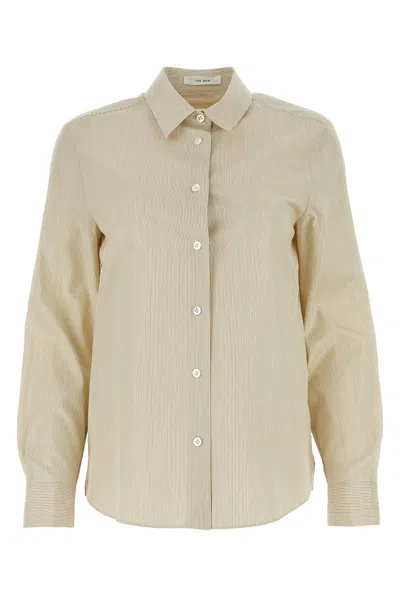 The Row Printed Poplin Side Shirt In Brwyll