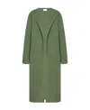 The Row Priske Cashmere Coat In Fern Green