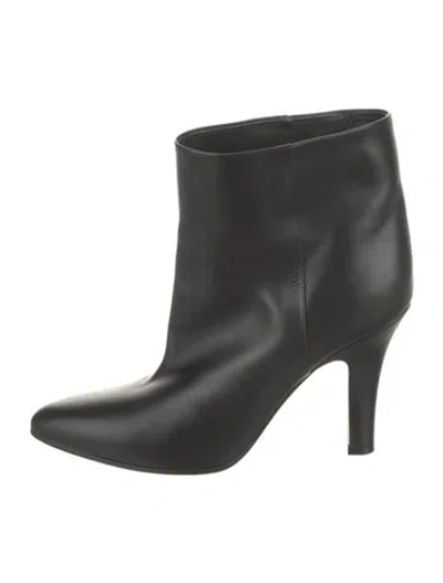 Pre-owned The Row Prudens Leather Boots In Black
