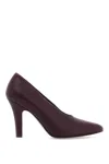 The Row Prudens Leather Pumps In Purple