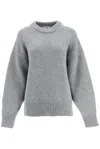 The Row Kensington Cashmere Turtleneck Sweater In Gray
