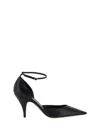 The Row Womens Black Uxor Pointed-toe Leather Courts Eur 39.5 / 6.5 Uk
