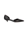 The Row Brown Liisa Kitten Dorsay Pumps In Black
