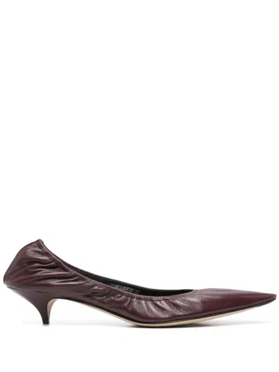 THE ROW PURPLE LIISA PUMPS - WOMEN'S - CALF LEATHER/RUBBER