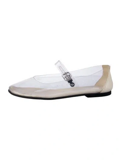 Pre-owned The Row Pvc Mary Jane Flats In Transparent
