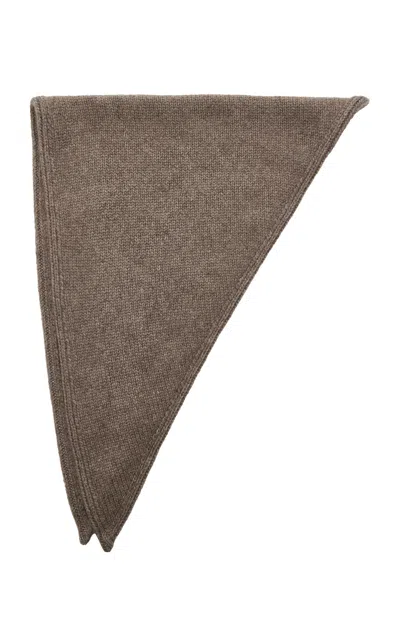 The Row Pyrite Camelhair-blend Scarf In Gray