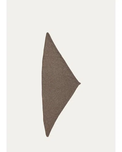 The Row Pyrite Cashmere Scarf In Taupe Grey
