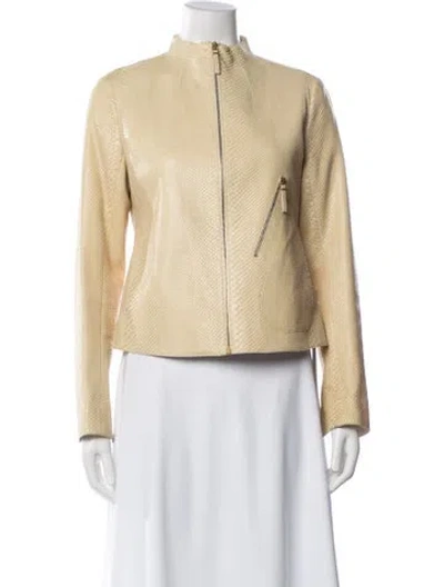 Pre-owned The Row Python Patterned Jacket In Neutral