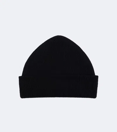 The Row Qais Wool Beanie In Black
