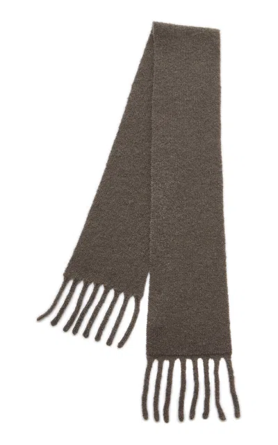 The Row Qilene Cashmere Scarf In Brown