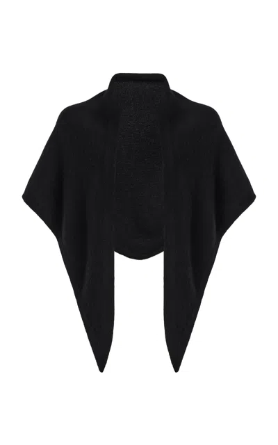 The Row Quaro Cashmere Scarf In Black