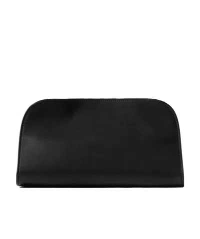 The Row Quilted Handbag In Black