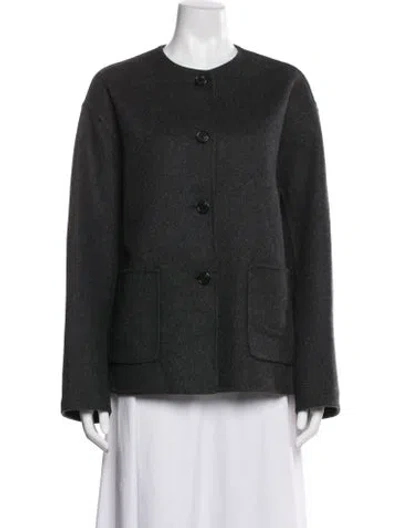 Pre-owned The Row Quintus Cashmere Jacket In Gray