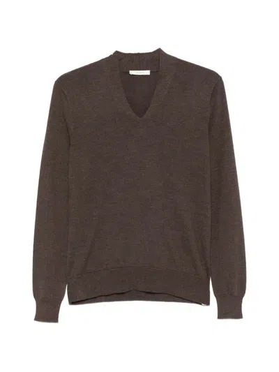 The Row Quovine Cashmere Polo Shirt In Brown