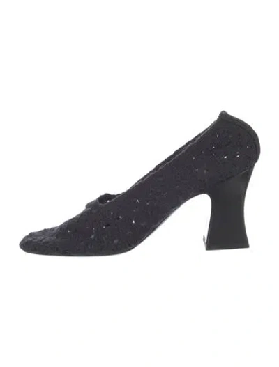Pre-owned The Row Raffaella Pumps In Black