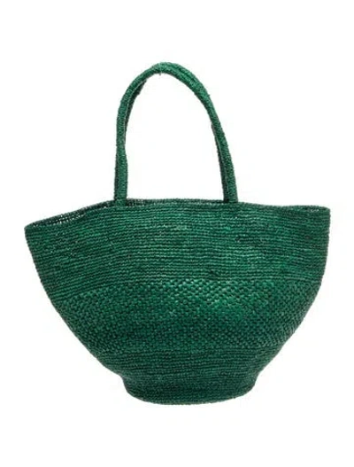 Pre-owned The Row Raffia Emilie In Green