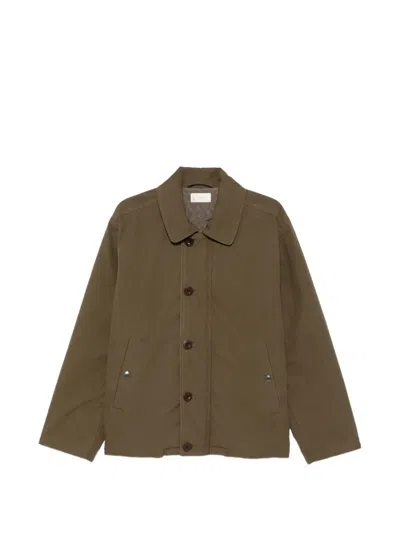 The Row Rafi Button-up Jacket In Green