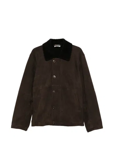 The Row Rafi Jacket In Brown
