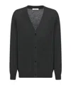 The Row Raimo Cardigan In Cashmere In Blue
